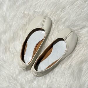 Maison Margiela white tabi flats